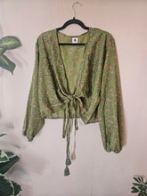 Load image into Gallery viewer, Repurposed Sari Butterfly Top www.karmaripon.co.uk