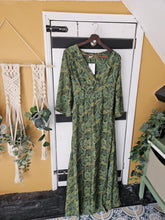 Load image into Gallery viewer, Green Indira Dress  UK10-12