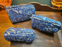 Load image into Gallery viewer, Kantha Stitch Makeup Bags www.karmaripon.co.uk