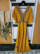 Load image into Gallery viewer, Shilpa Open-Back Sari Dress – UK 8–14 www.karmaripon.co..uk