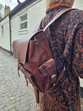 Load image into Gallery viewer, Leather Backpack www.karmaripon.co.uk
