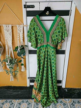 Load image into Gallery viewer, Shilpa Open-Back Sari Dress – UK 8–14 www.karmaripon.co..uk