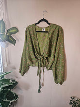Load image into Gallery viewer, Repurposed Sari Butterfly Top www.karmaripon.co.uk