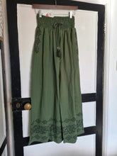 Load image into Gallery viewer, Tanvi dark blue Jute Trousers www.karmaripon.co.uk