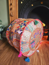 Load image into Gallery viewer, indian pouffe www.karmaripon.co.uk