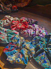 Load image into Gallery viewer, Sari Hair Scrunchies www.karmaripon.co.uk