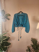 Load image into Gallery viewer, Repurposed Sari Butterfly Top www.karmaripon.co.uk