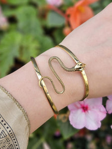 Brass Snake Bangle www.karmaripon.co.uk
