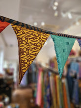 Load image into Gallery viewer, Repurposed Sari Bunting www.karmaripon.co.uk