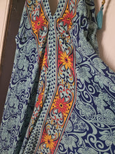 Load image into Gallery viewer, Repurposed Sari Festival jumpsuit UK 8-14