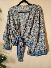 Load image into Gallery viewer, Repurposed Sari Butterfly Top www.karmaripon.co.uk