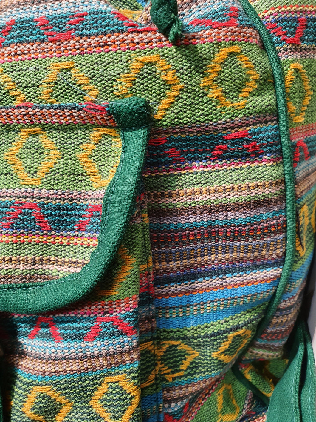 Colourful back pack from www.karmaripon.co.uk