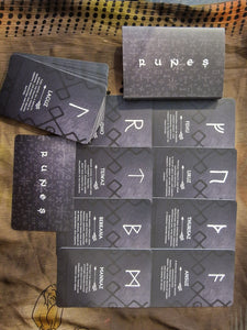 Rune Oracle Card Deck. www.karmaripon.co.uk