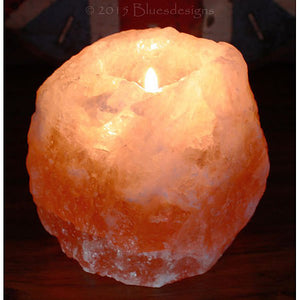 Himalayan Salt Tealight Holder www.karmaripon.co.uk