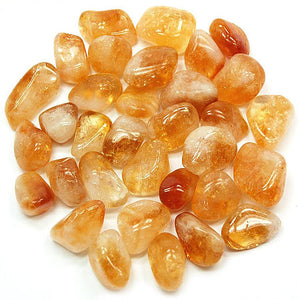 Citrine Tumble stone www.karmaripon.co.uk