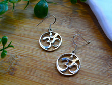 Load image into Gallery viewer, Om Earrings www.karmaripon.co.uk