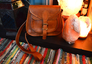 Leather Saddle Bag www.karmaripon.co.uk