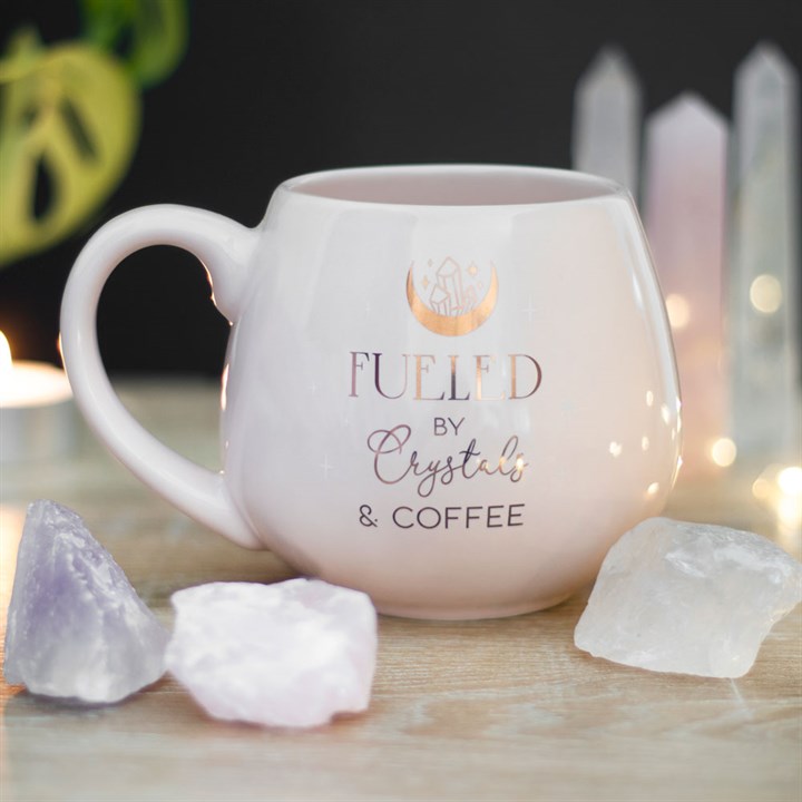 Fueled by Crystals and Coffee Mug