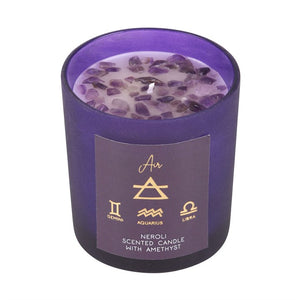 Element/Zodiac Candles with Gemchips