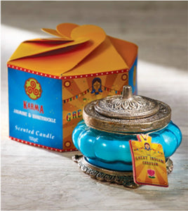 Indian Jar Candles at www.karmaripon.co.uk