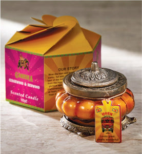 Indian Jar Candles at www.karmaripon.co.uk
