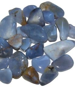 Blue Chalcedony Tumble Stone www.karmaripon.co.uk