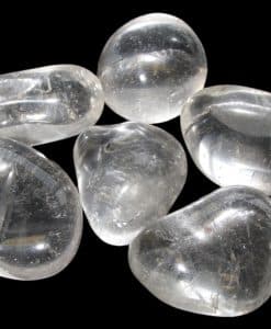 Clear Quartz Tumble Stone www.karmaripon.co.uk