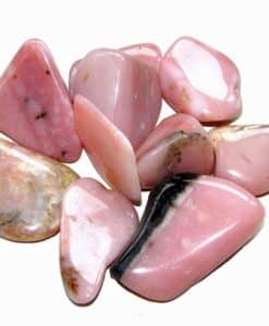 Pink Opal Tumble Stone www.karmaripon.co.uk