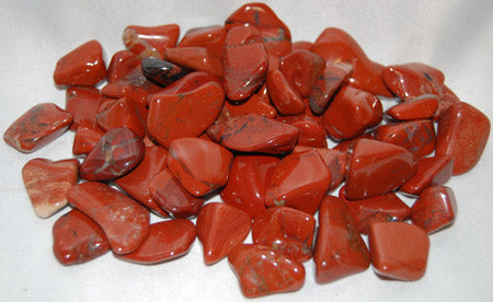 Red Jasper Tumble stone www.karmaripon.co.uk