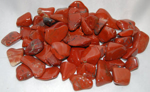Red Jasper Tumble stone www.karmaripon.co.uk