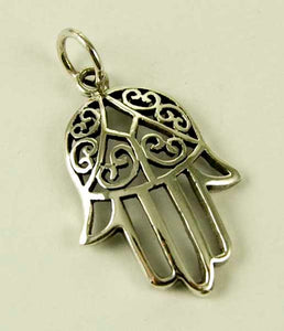 Hamsa Hand 925 Silver Pendant